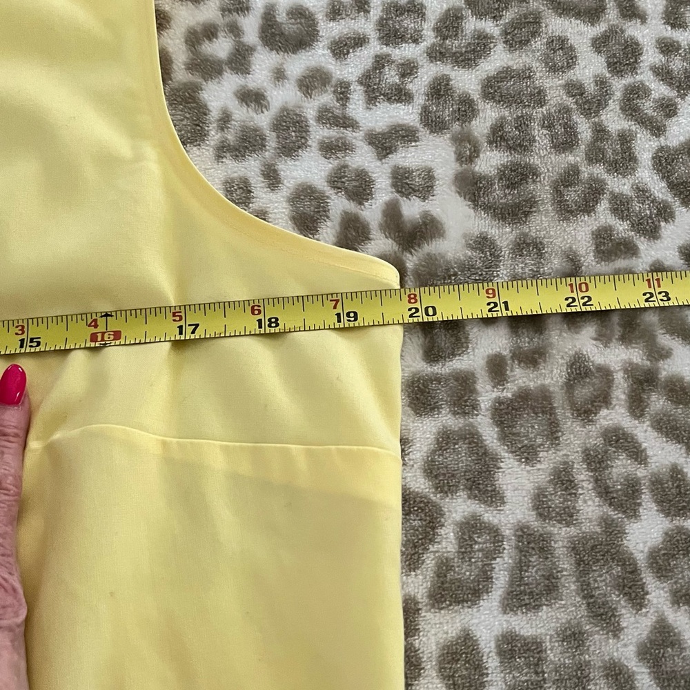 Sunny Yellow Sleeveless Button-Down Shirt - Picture 6 of 7